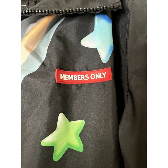 Members Only Looney Tunes Space Jam All Over Print Windbreaker Medium NWOT - Picture 7 of 16